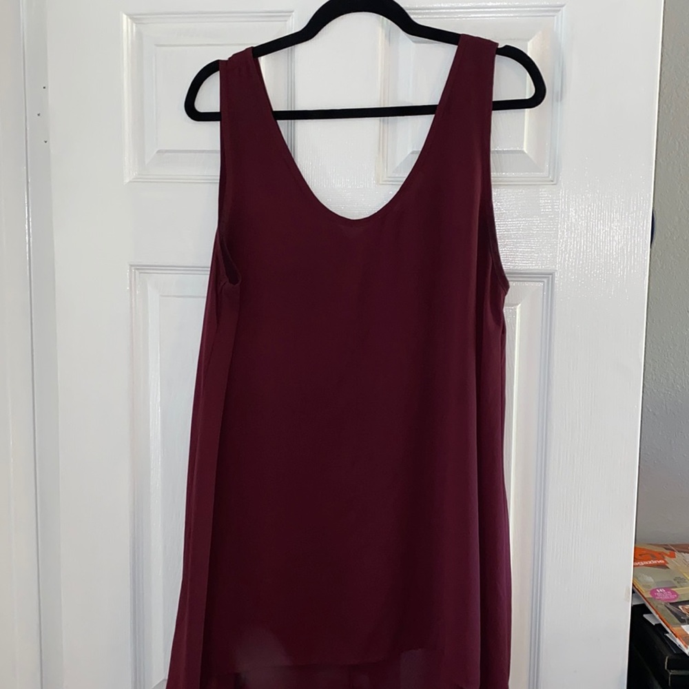 Maroon colored tunic